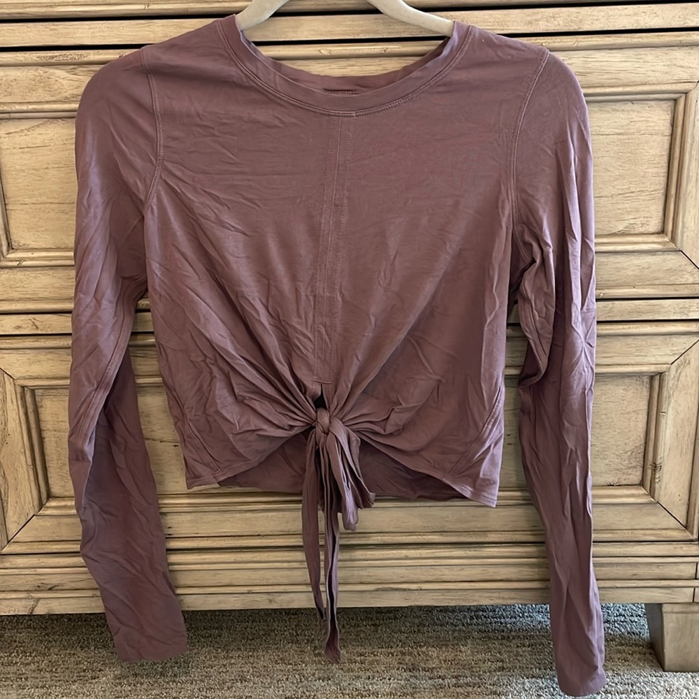 Lululemon Long Sleeve Tie Top